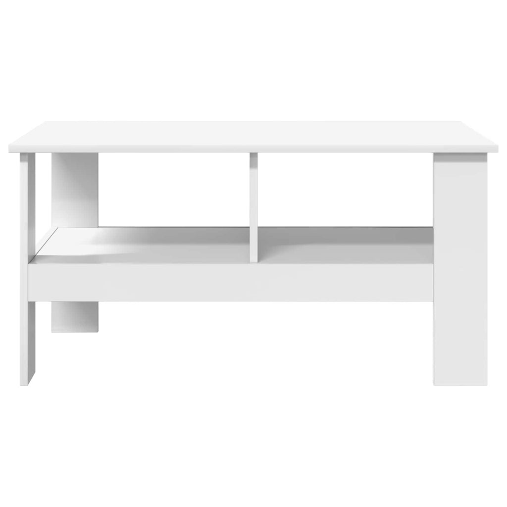 vidaXL Stolik kawowy Biały 90 x 50 x 45 cm Materiał drewnopochodny