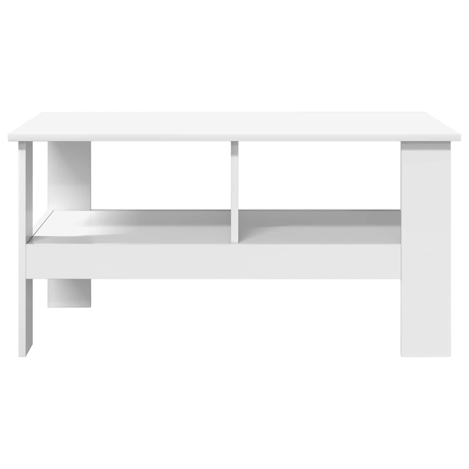 vidaXL Stolik kawowy Biały 90 x 50 x 45 cm Materiał drewnopochodny