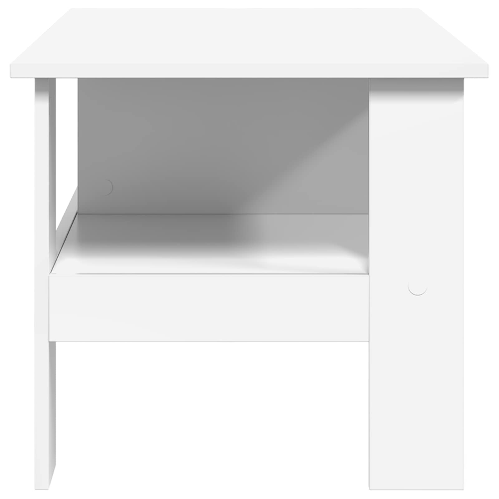 vidaXL Stolik kawowy Biały 90 x 50 x 45 cm Materiał drewnopochodny