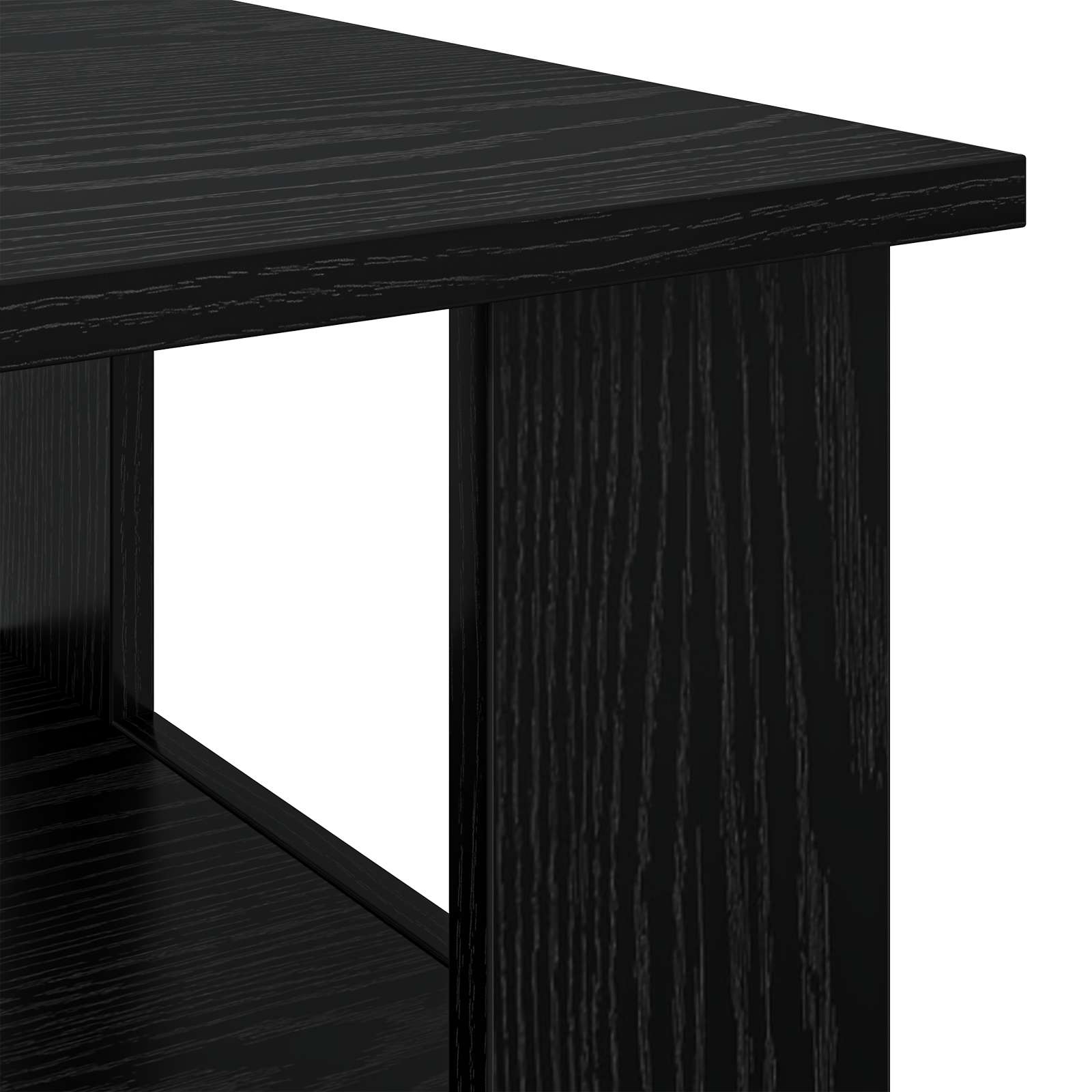 vidaXL Stolik kawowy Czarny Dąb 90 x 50 x 45 cm