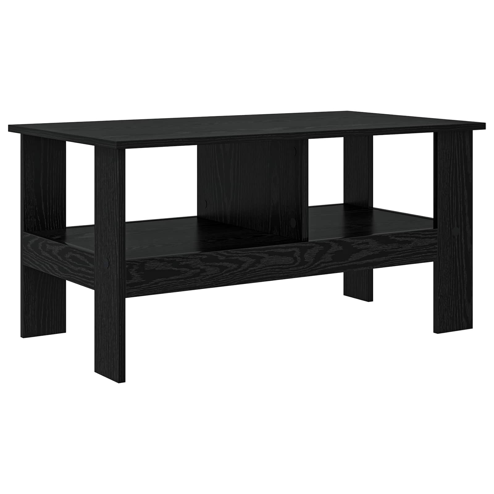 vidaXL Stolik kawowy Czarny Dąb 90 x 50 x 45 cm