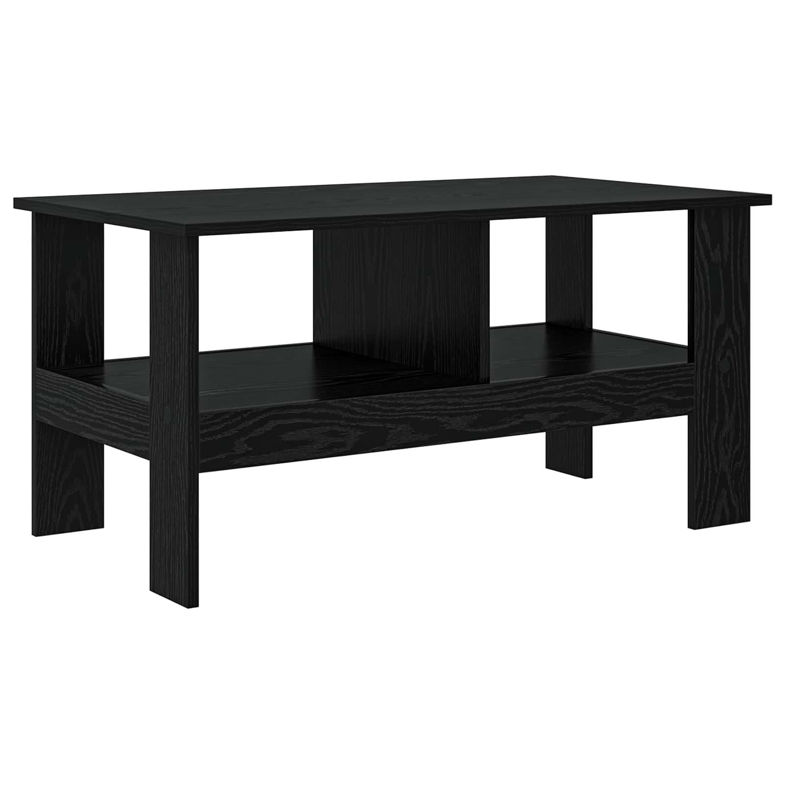 vidaXL Stolik kawowy Czarny Dąb 90 x 50 x 45 cm