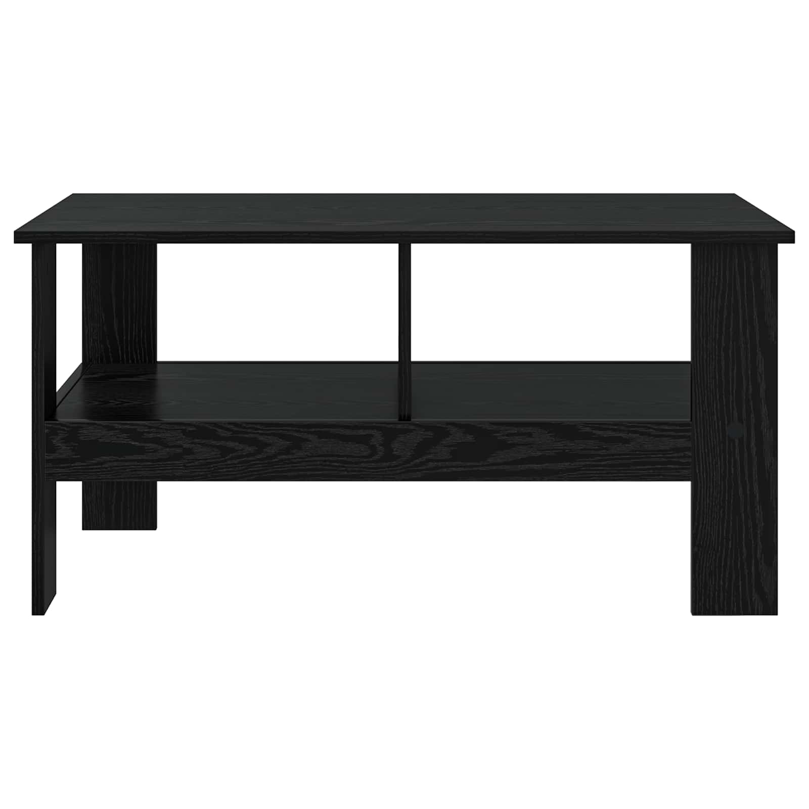 vidaXL Stolik kawowy Czarny Dąb 90 x 50 x 45 cm