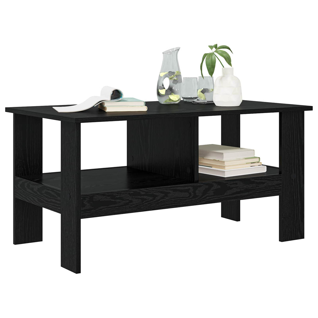 vidaXL Stolik kawowy Czarny Dąb 90 x 50 x 45 cm
