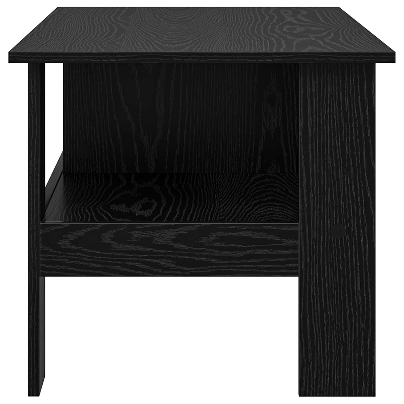 vidaXL Stolik kawowy Czarny Dąb 90 x 50 x 45 cm