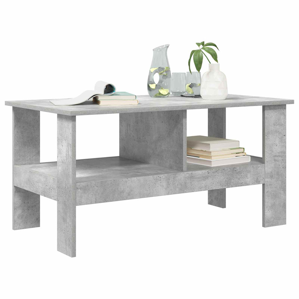 vidaXL Stolik kawowy Betonowy szary 90 x 50 x 45 cm