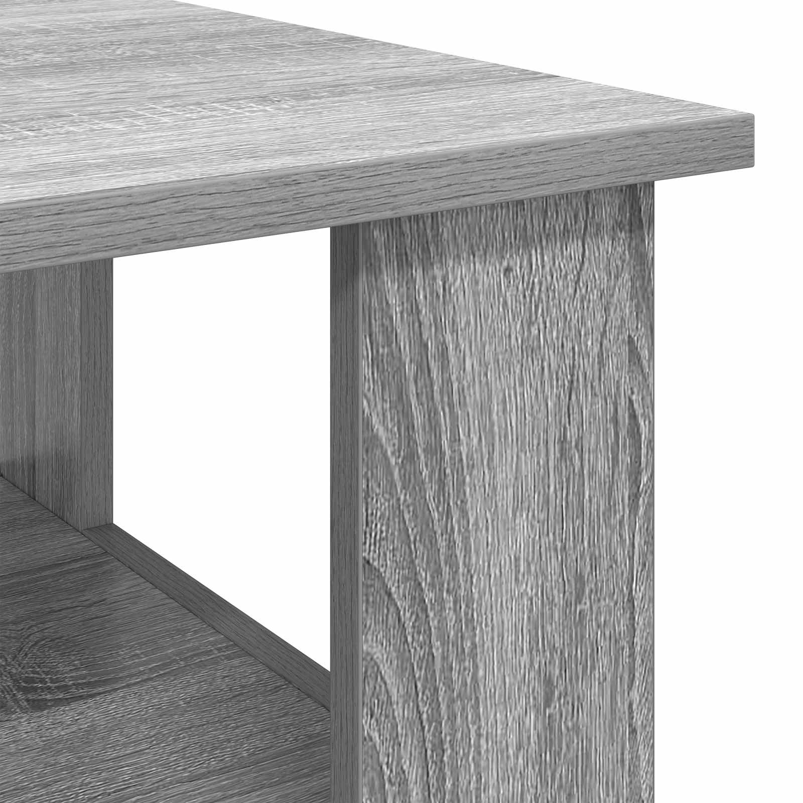 vidaXL Stolik kawowy Szary Sonoma 90 x 50 x 45 cm