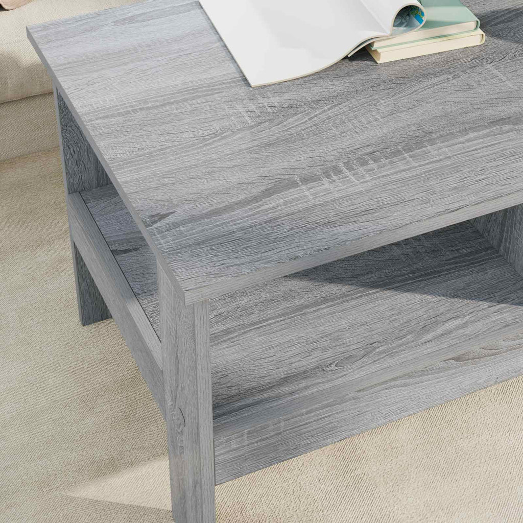 vidaXL Stolik kawowy Szary Sonoma 90 x 50 x 45 cm