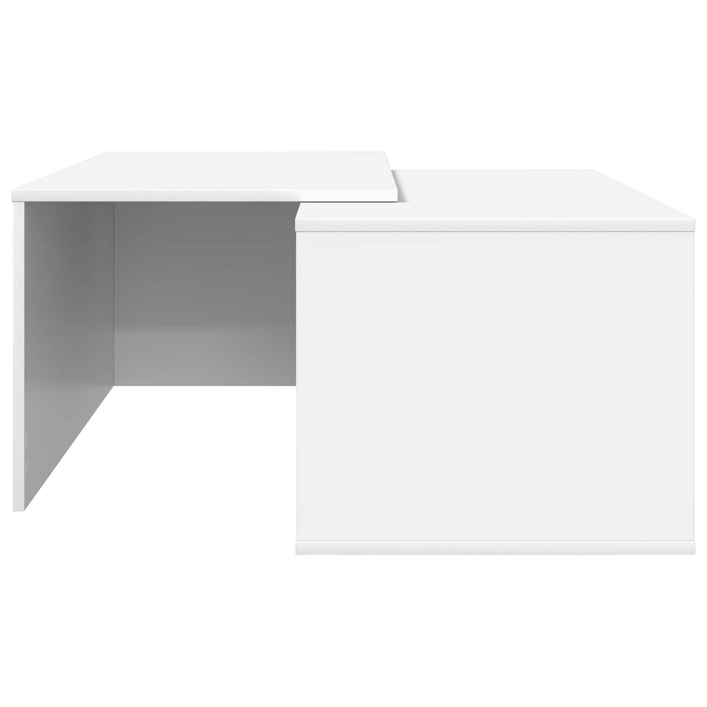 vidaXL Zestaw stolików kawowych 2 pcs Biały Materiał drewnopochodny
