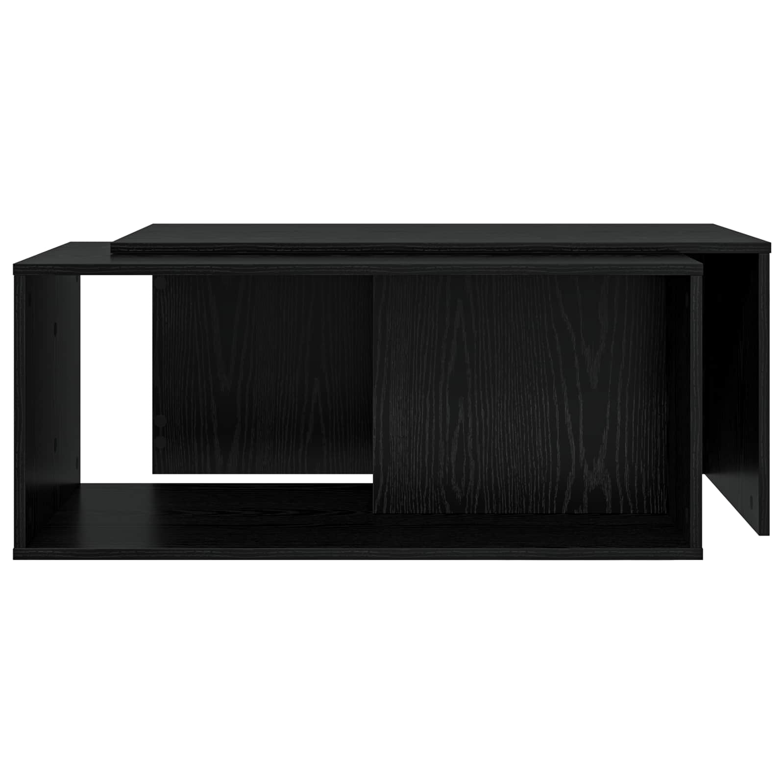 vidaXL Zestaw stolików kawowych 2 pcs Czarny Dąb