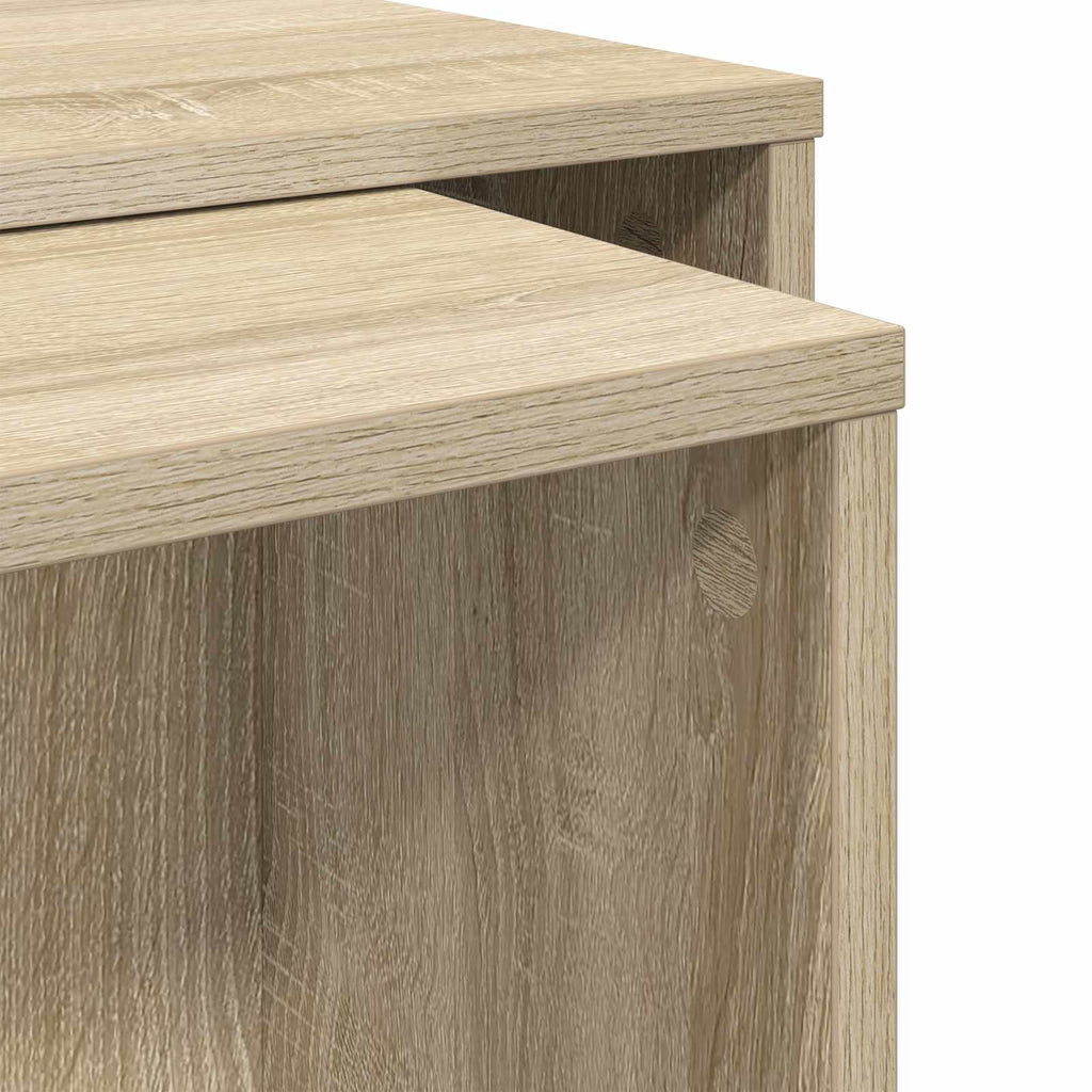 vidaXL Zestaw stolików kawowych 2 pcs Dąb Sonoma