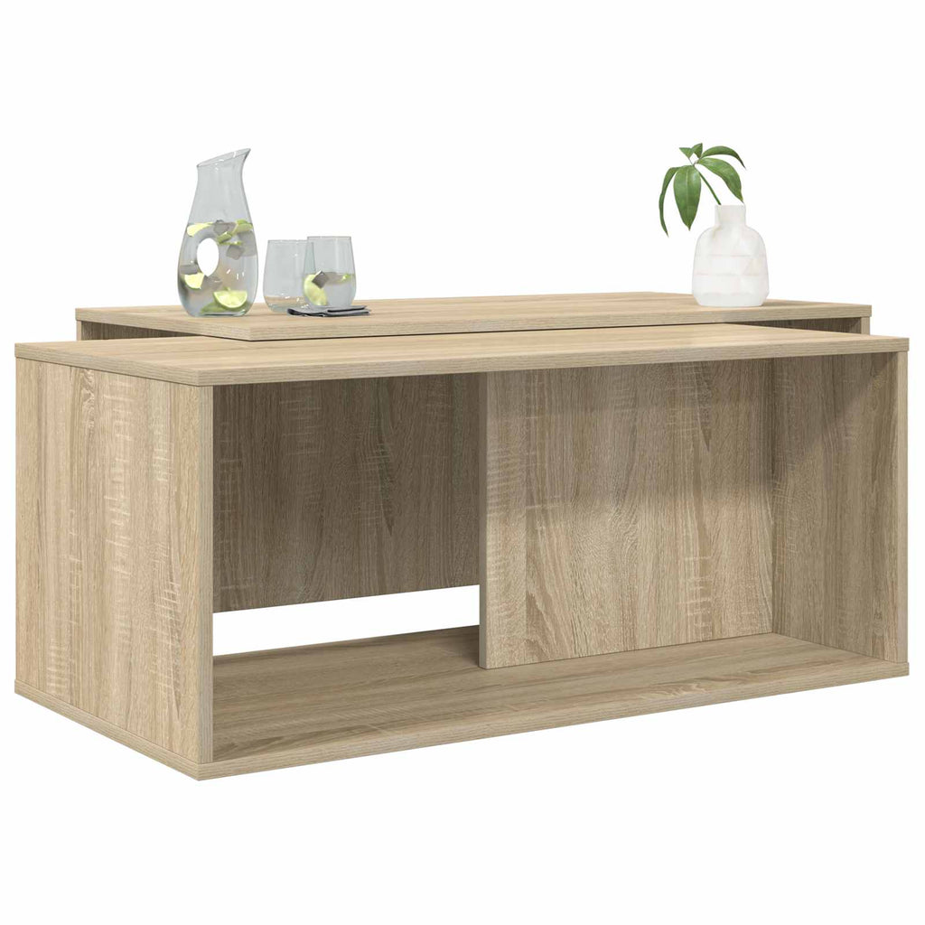 vidaXL Zestaw stolików kawowych 2 pcs Dąb Sonoma