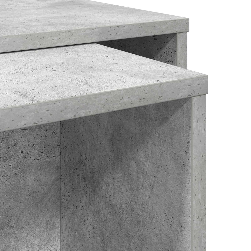 vidaXL Zestaw stolików kawowych 2 pcs Betonowy szary