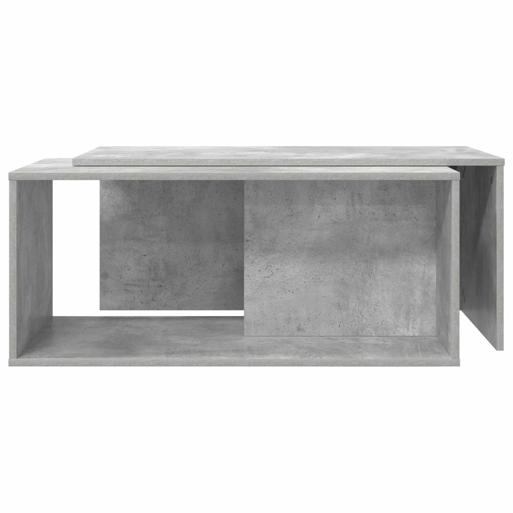 vidaXL Zestaw stolików kawowych 2 pcs Betonowy szary