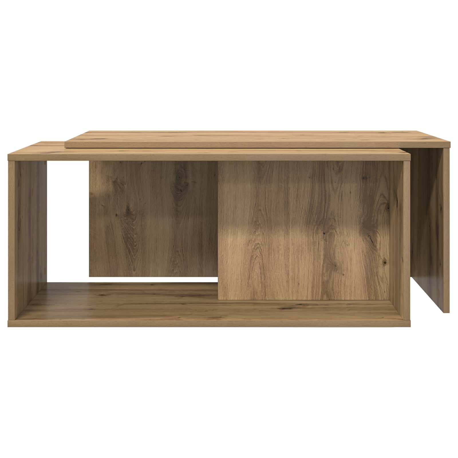 vidaXL Zestaw stolików kawowych 2 pcs Dąb rzemieślniczy