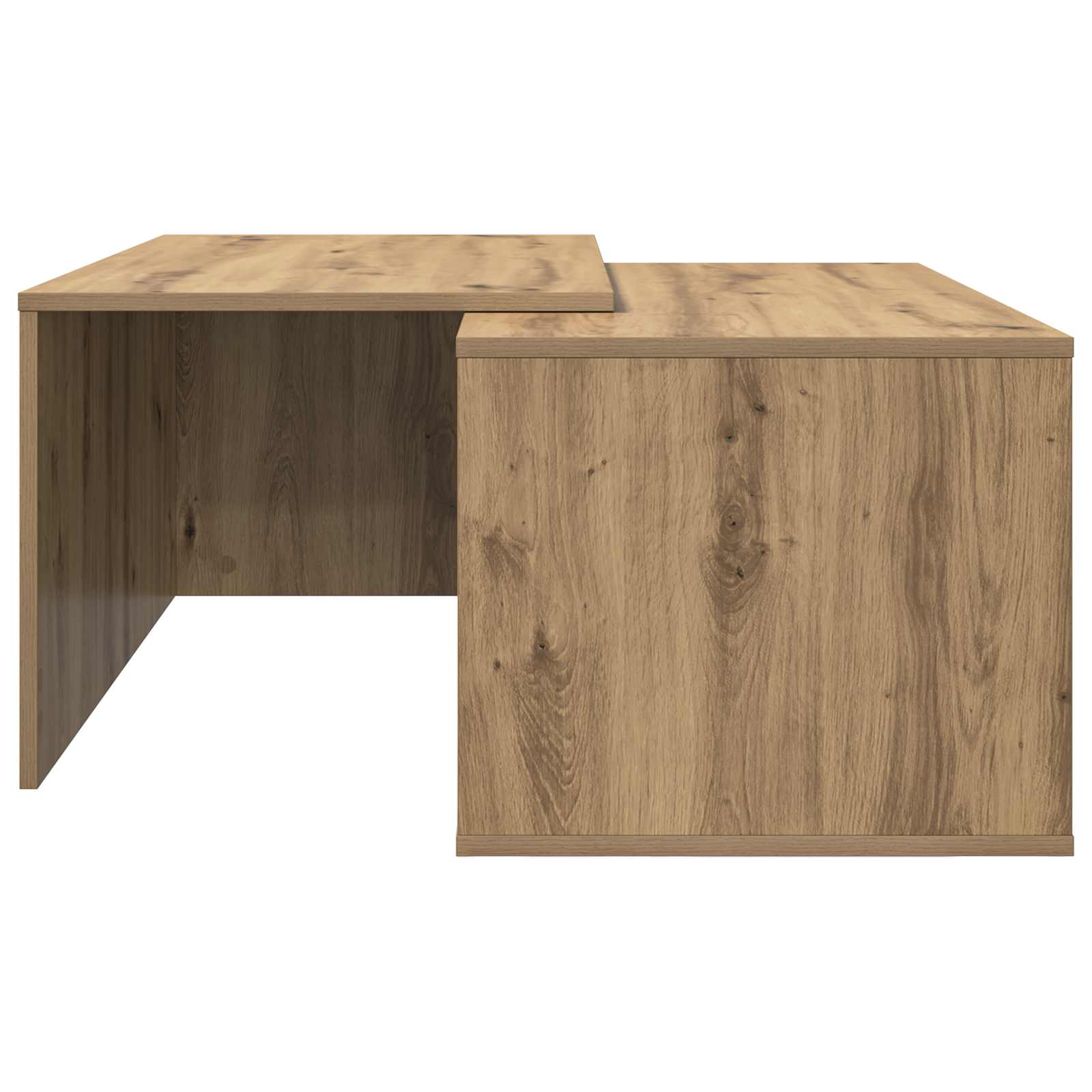 vidaXL Zestaw stolików kawowych 2 pcs Dąb rzemieślniczy