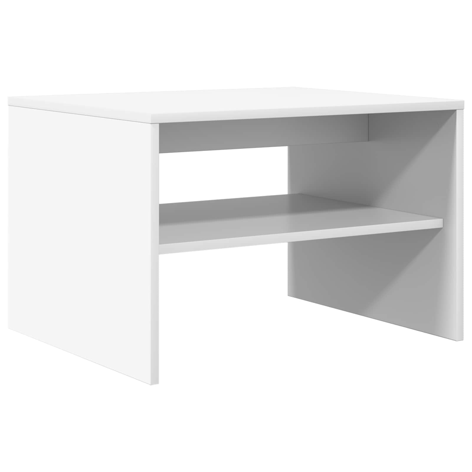 vidaXL Stolik kawowy Biały 60 x 50 x 40 cm Materiał drewnopochodny