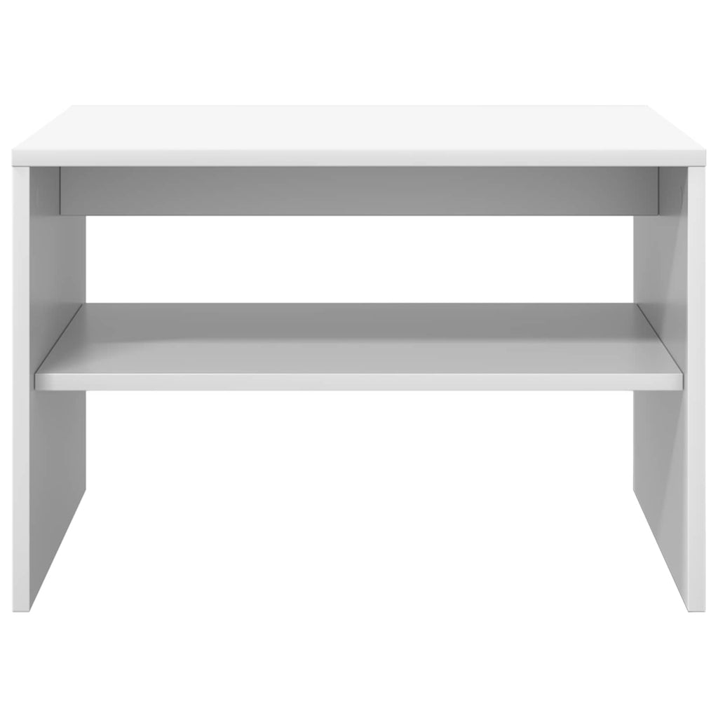 vidaXL Stolik kawowy Biały 60 x 50 x 40 cm Materiał drewnopochodny