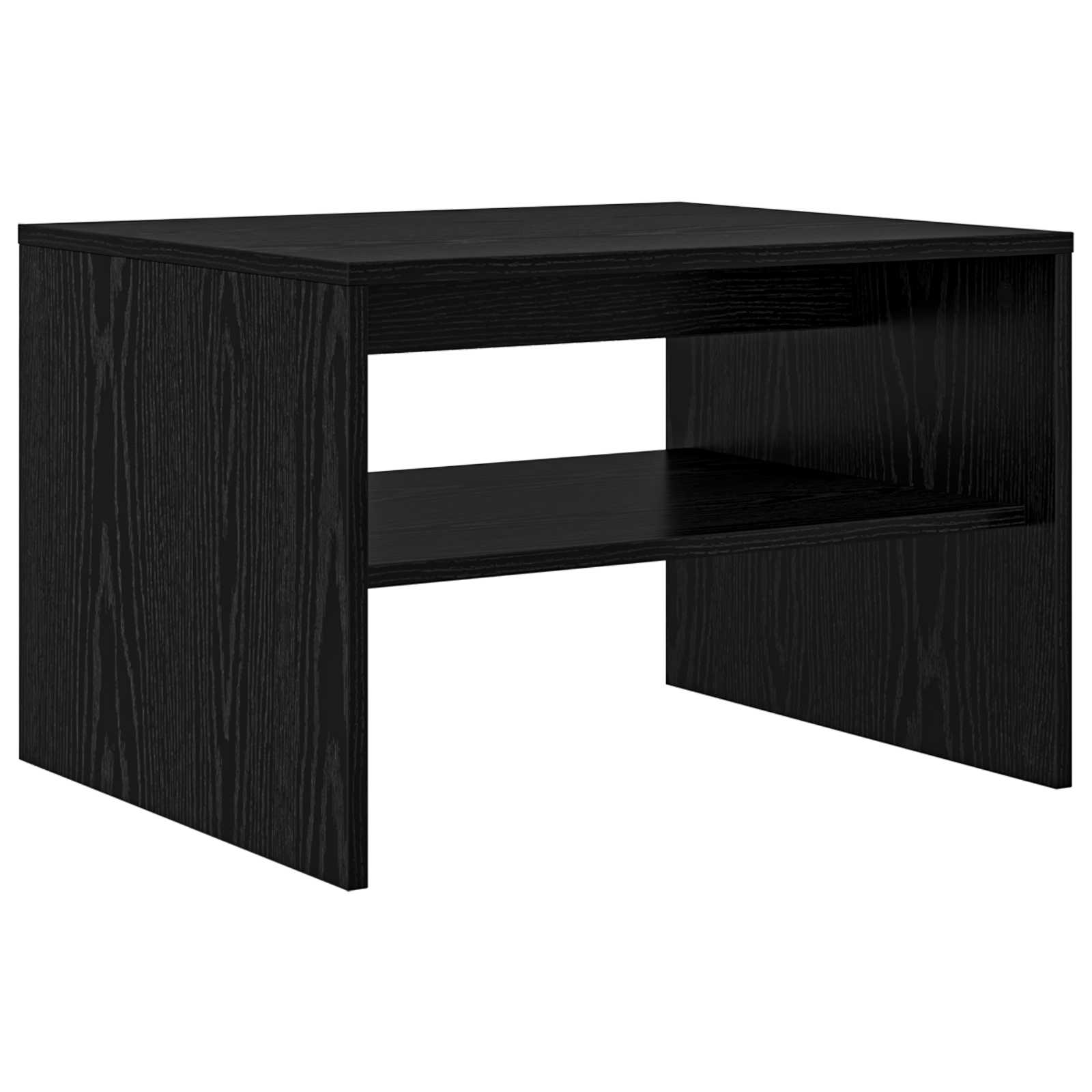 vidaXL Stolik kawowy Czarny Dąb 60 x 50 x 40 cm