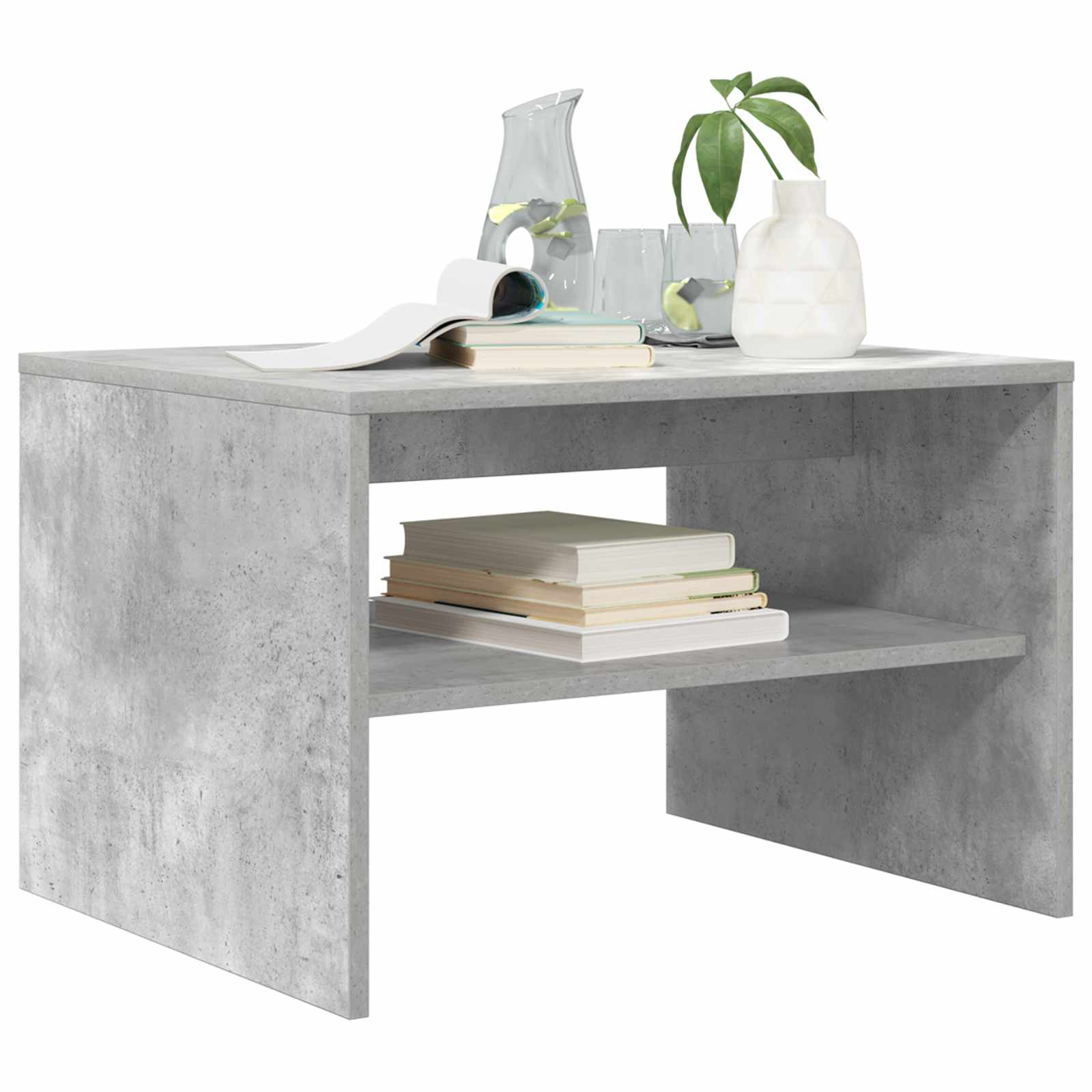 vidaXL Stolik kawowy Betonowy szary 60 x 50 x 40 cm
