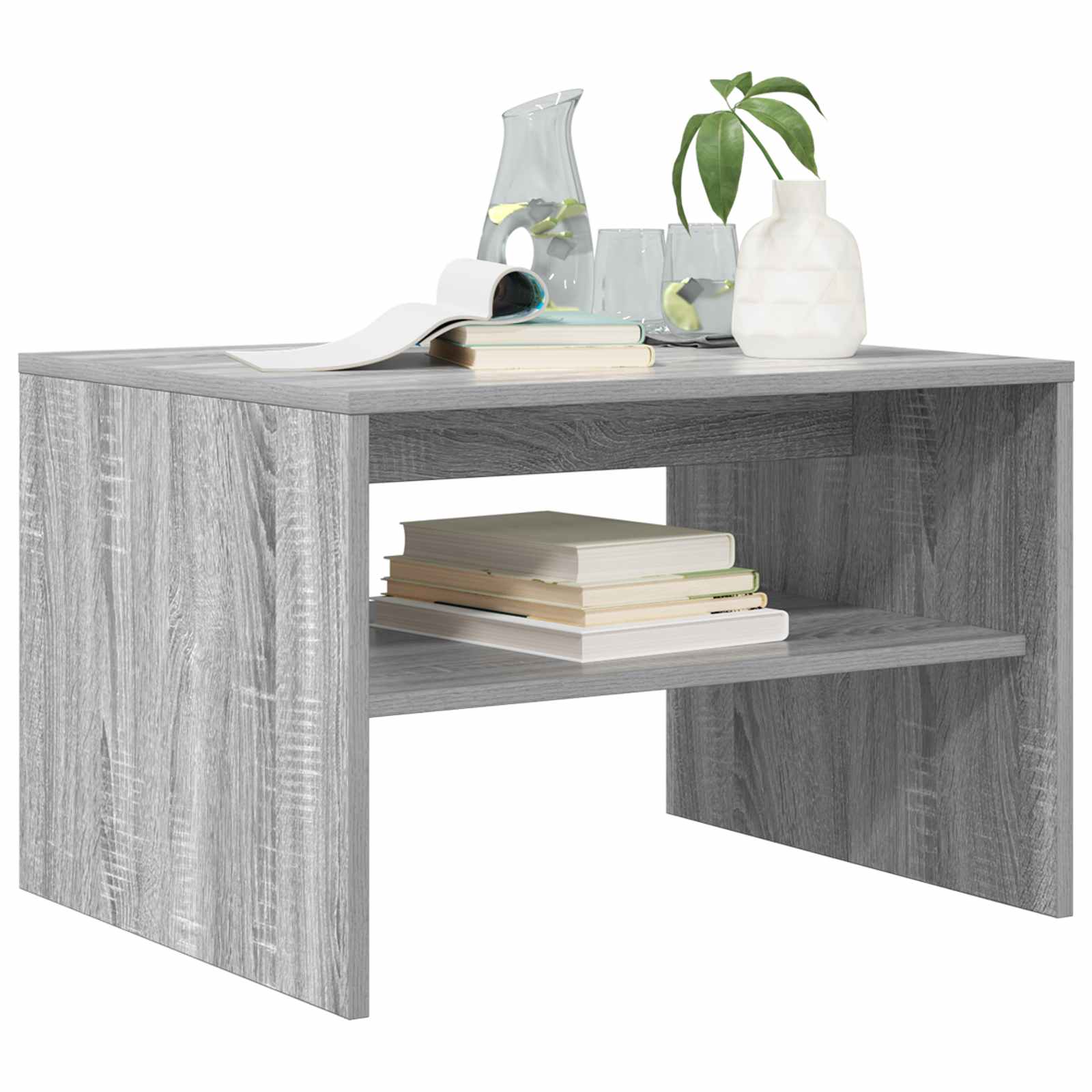 vidaXL Stolik kawowy Szary Sonoma 60 x 50 x 40 cm