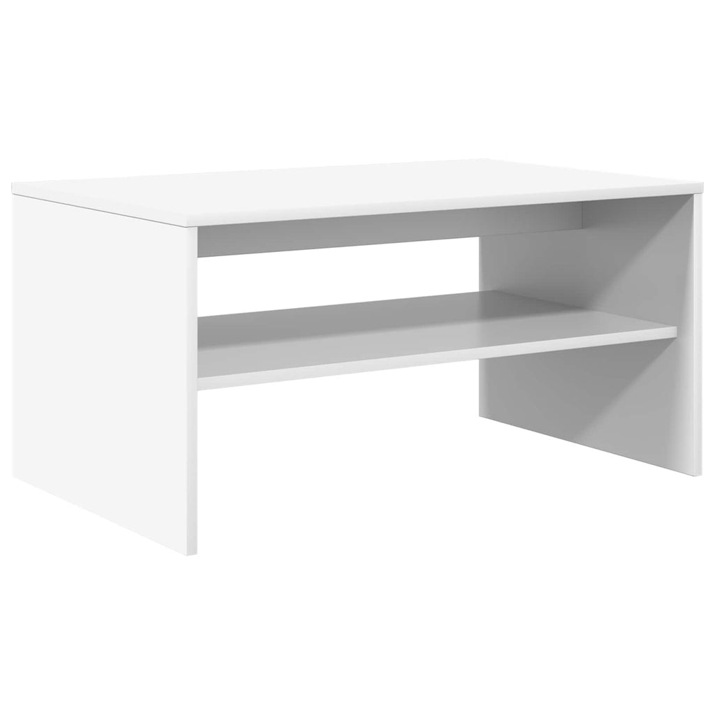 vidaXL Stolik kawowy Biały 80 x 50 x 40 cm Materiał drewnopochodny