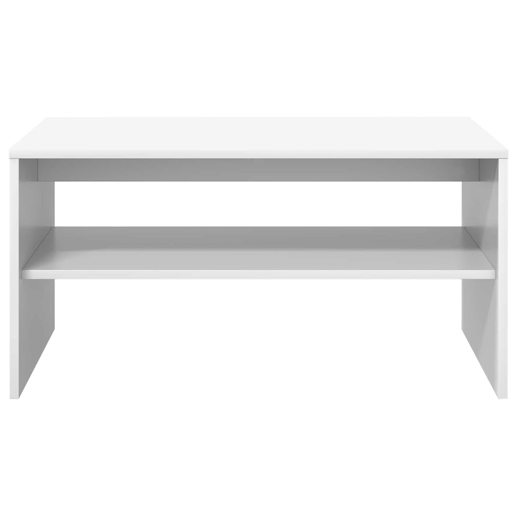 vidaXL Stolik kawowy Biały 80 x 50 x 40 cm Materiał drewnopochodny
