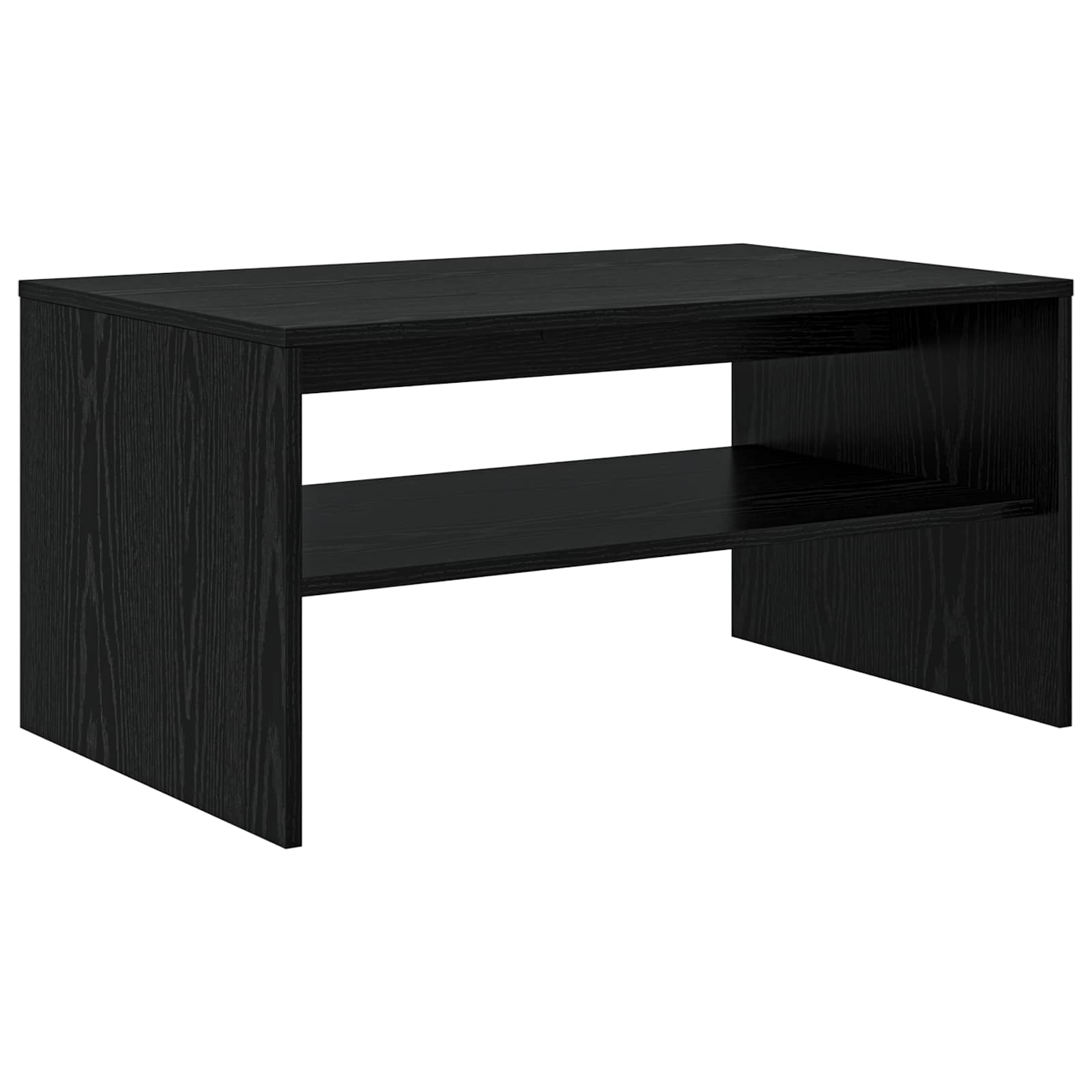 vidaXL Stolik kawowy Czarny Dąb 80 x 50 x 40 cm