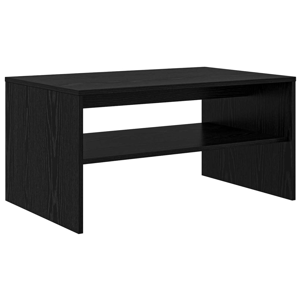 vidaXL Stolik kawowy Czarny Dąb 80 x 50 x 40 cm