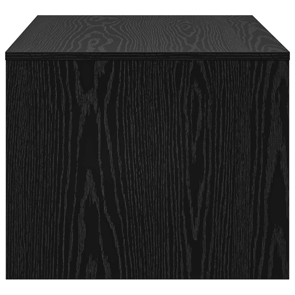 vidaXL Stolik kawowy Czarny Dąb 80 x 50 x 40 cm