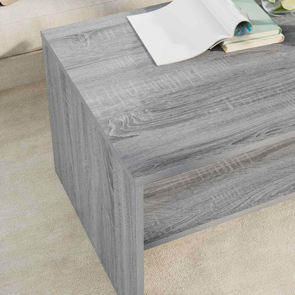 vidaXL Stolik kawowy Szary Sonoma 80 x 50 x 40 cm