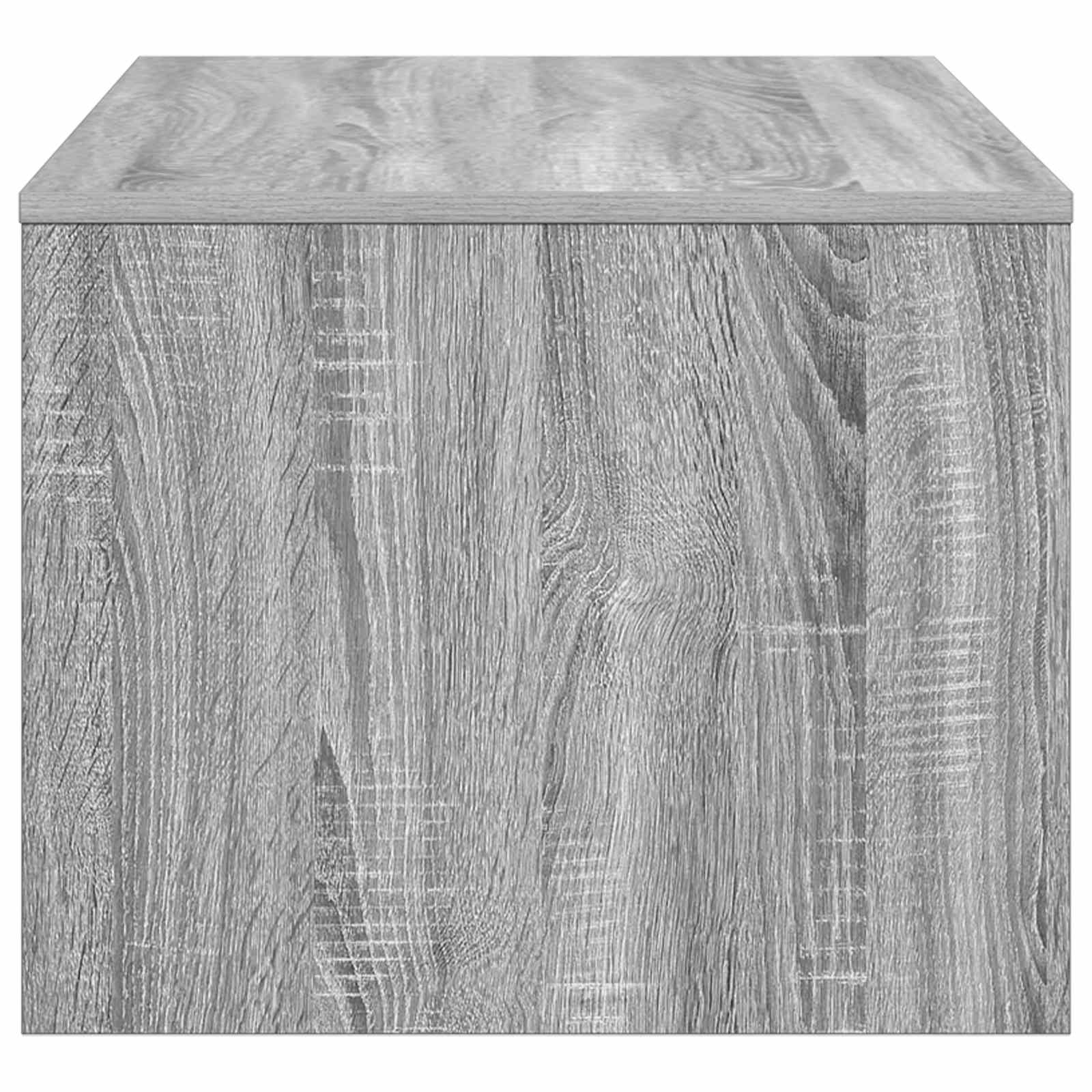 vidaXL Stolik kawowy Szary Sonoma 80 x 50 x 40 cm