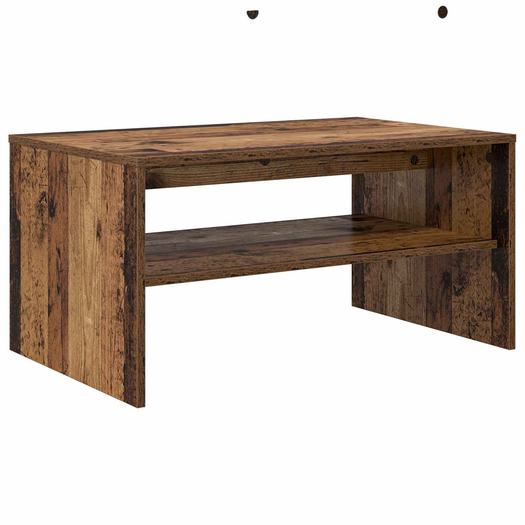 vidaXL Stolik kawowy Stare drewno 80 x 50 x 40 cm
