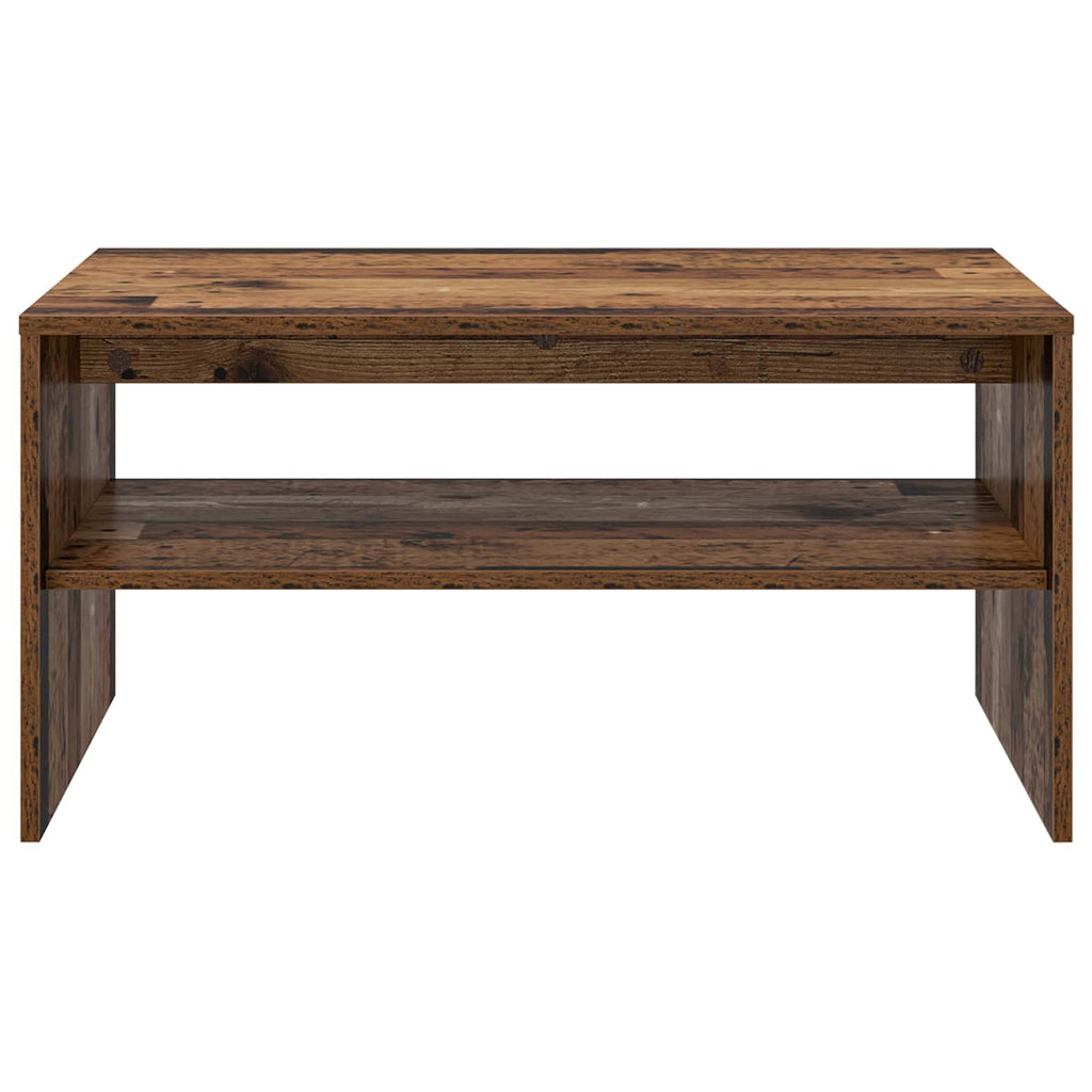 vidaXL Stolik kawowy Stare drewno 80 x 50 x 40 cm