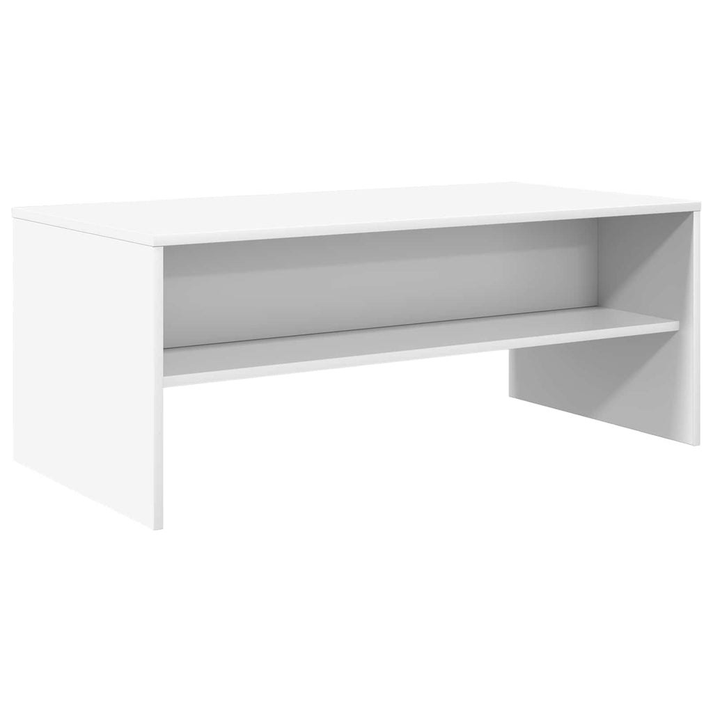 vidaXL Stolik kawowy Biały 100 x 50 x 40 cm Materiał drewnopochodny