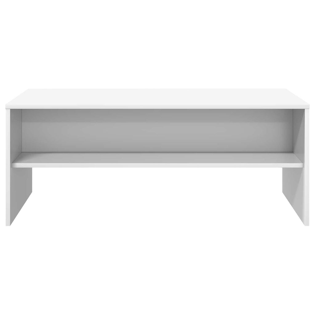 vidaXL Stolik kawowy Biały 100 x 50 x 40 cm Materiał drewnopochodny
