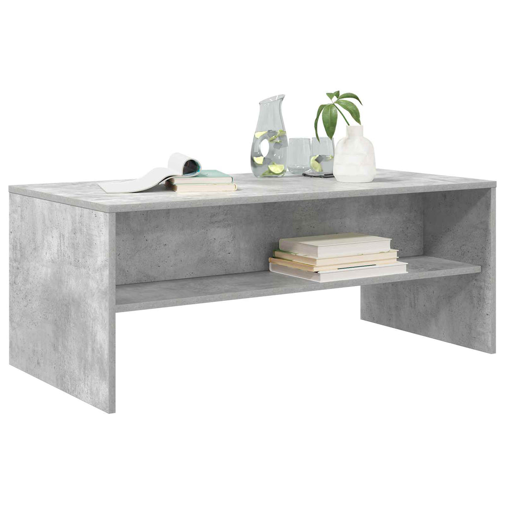 vidaXL Stolik kawowy Betonowy szary 100 x 50 x 40 cm