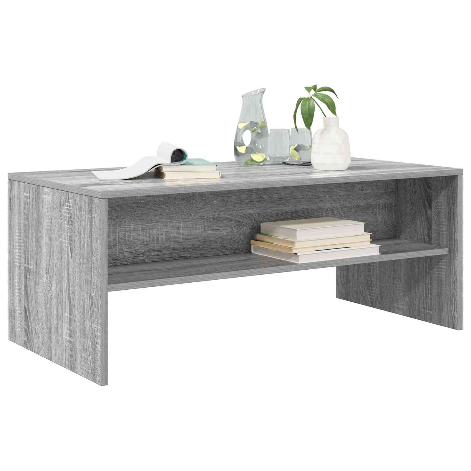 vidaXL Stolik kawowy Szary Sonoma 100 x 50 x 40 cm