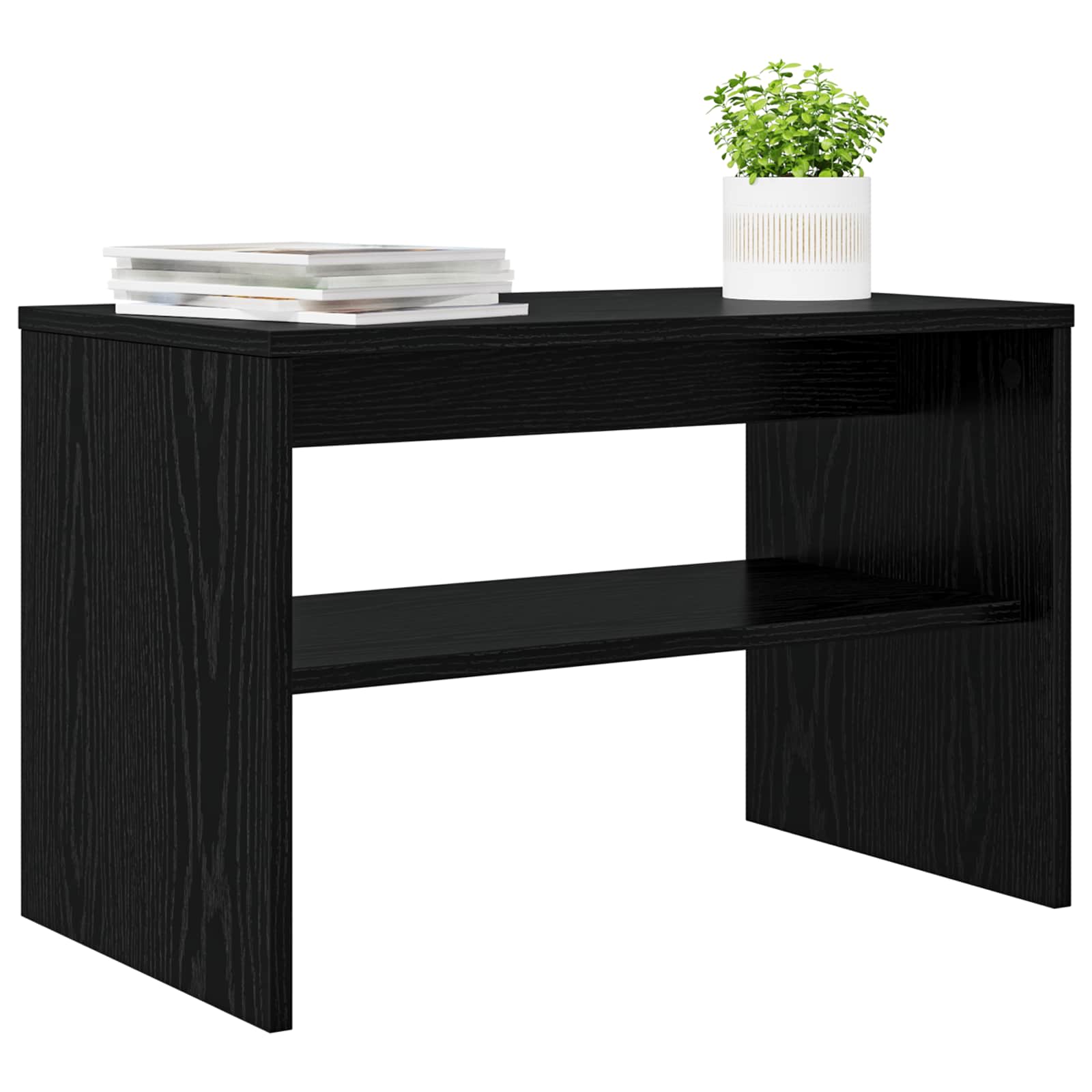 vidaXL Szafka pod telewizor Czarny Dąb 60 x 35 x 40 cm