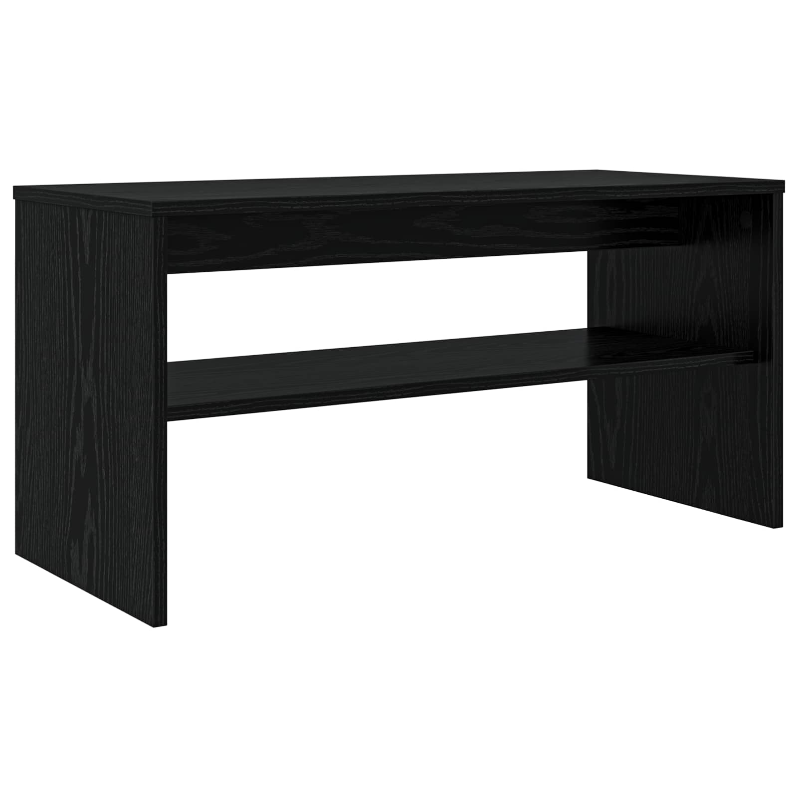 vidaXL Szafka pod telewizor Czarny Dąb 80 x 35 x 40 cm
