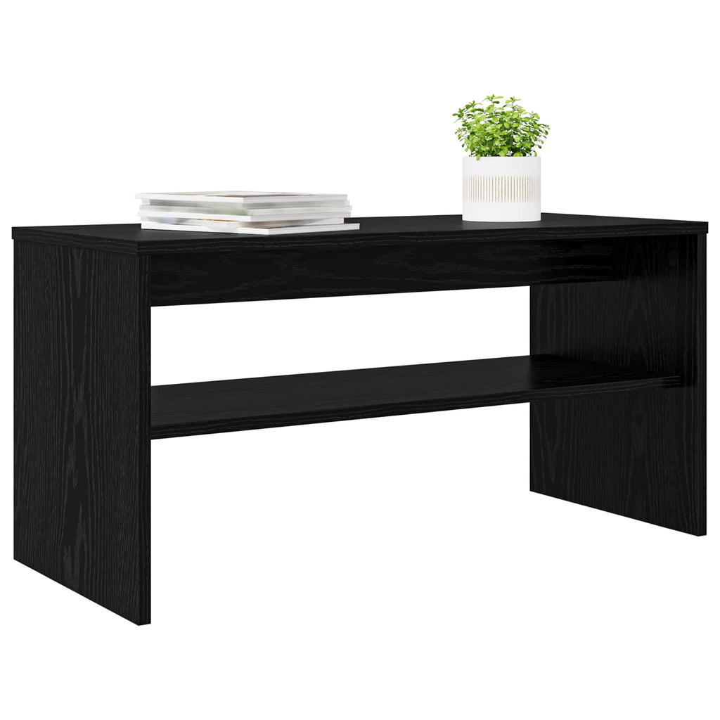 vidaXL Szafka pod telewizor Czarny Dąb 80 x 35 x 40 cm