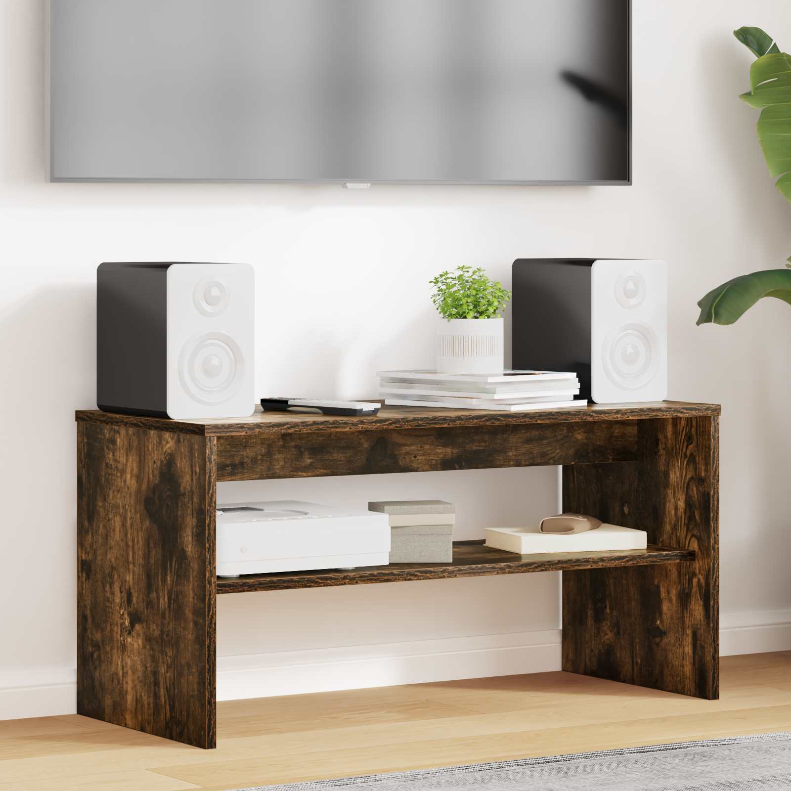 vidaXL Szafka pod telewizor Dąb wędzony 80 x 35 x 40 cm