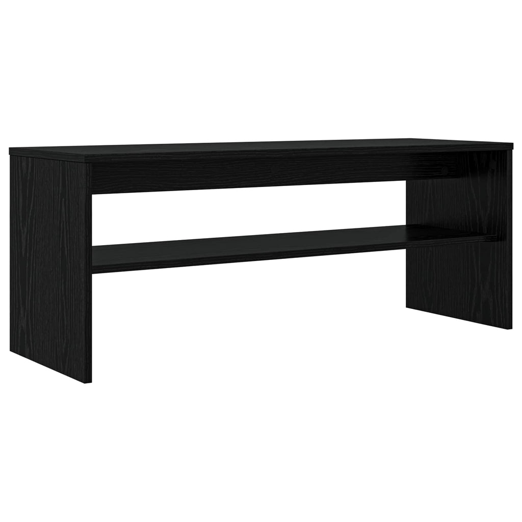 vidaXL Szafka pod telewizor Czarny Dąb 100 x 35 x 40 cm