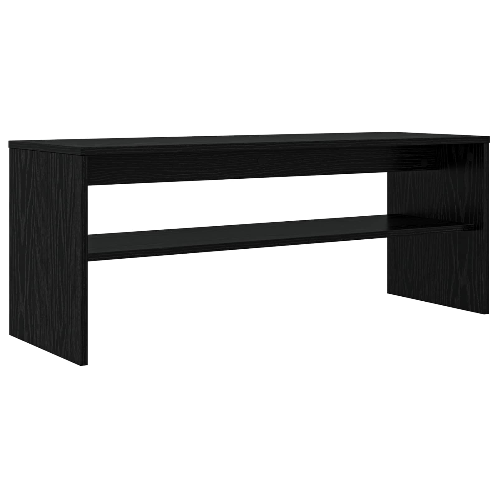 vidaXL Szafka pod telewizor Czarny Dąb 100 x 35 x 40 cm