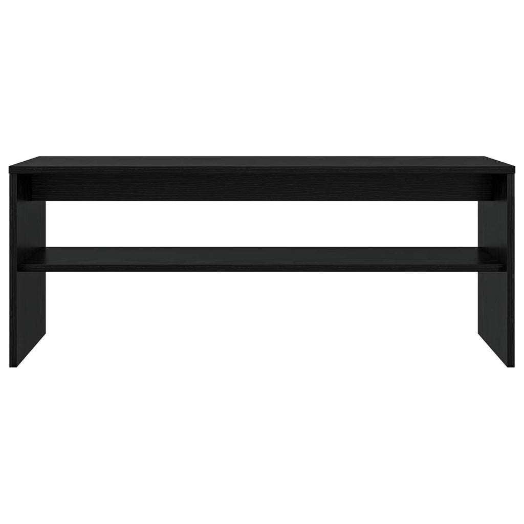 vidaXL Szafka pod telewizor Czarny Dąb 100 x 35 x 40 cm