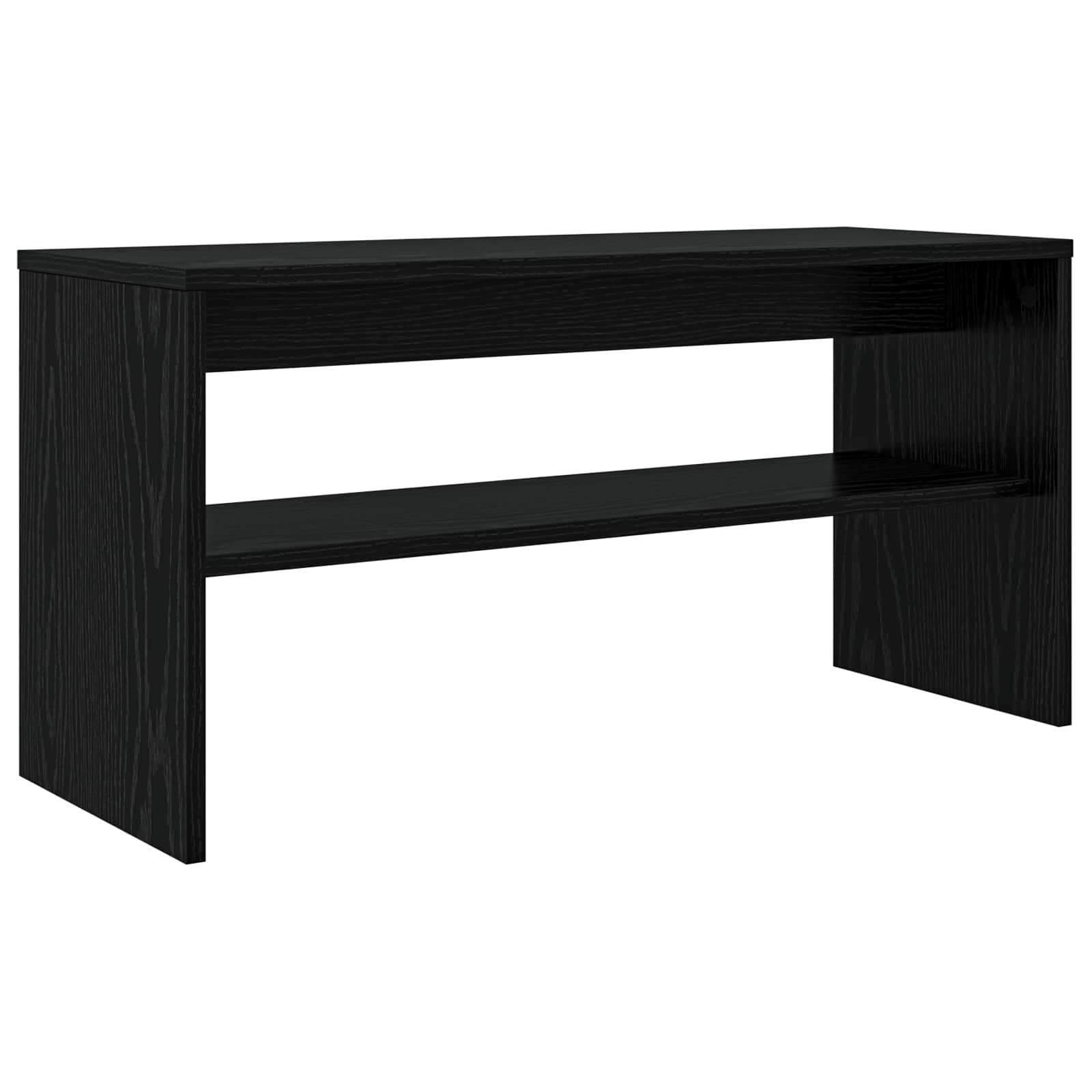 vidaXL Szafka pod telewizor Czarny Dąb 80 x 30 x 40 cm