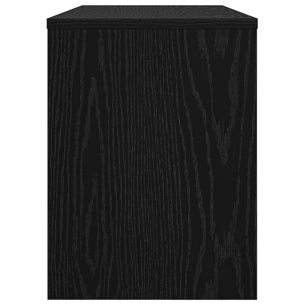 vidaXL Szafka pod telewizor Czarny Dąb 80 x 30 x 40 cm