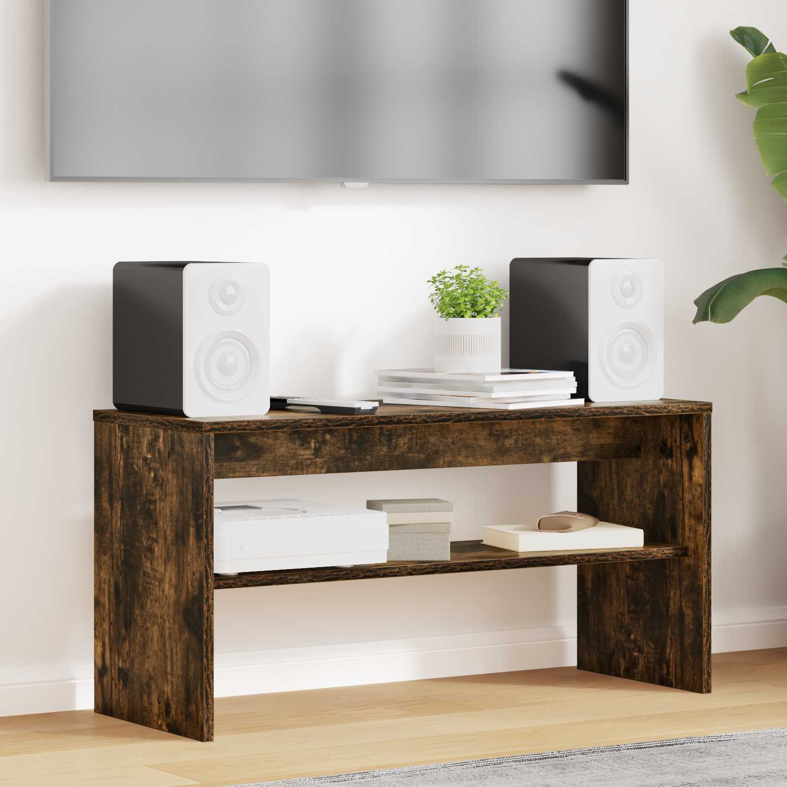 vidaXL Szafka pod telewizor Dąb wędzony 80 x 30 x 40 cm