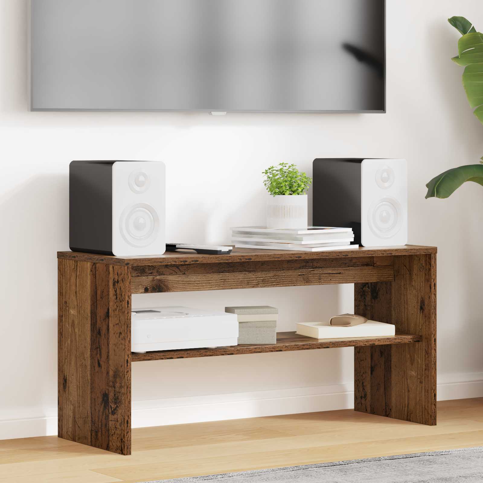 vidaXL Szafka pod telewizor Stare drewno 80 x 30 x 40 cm