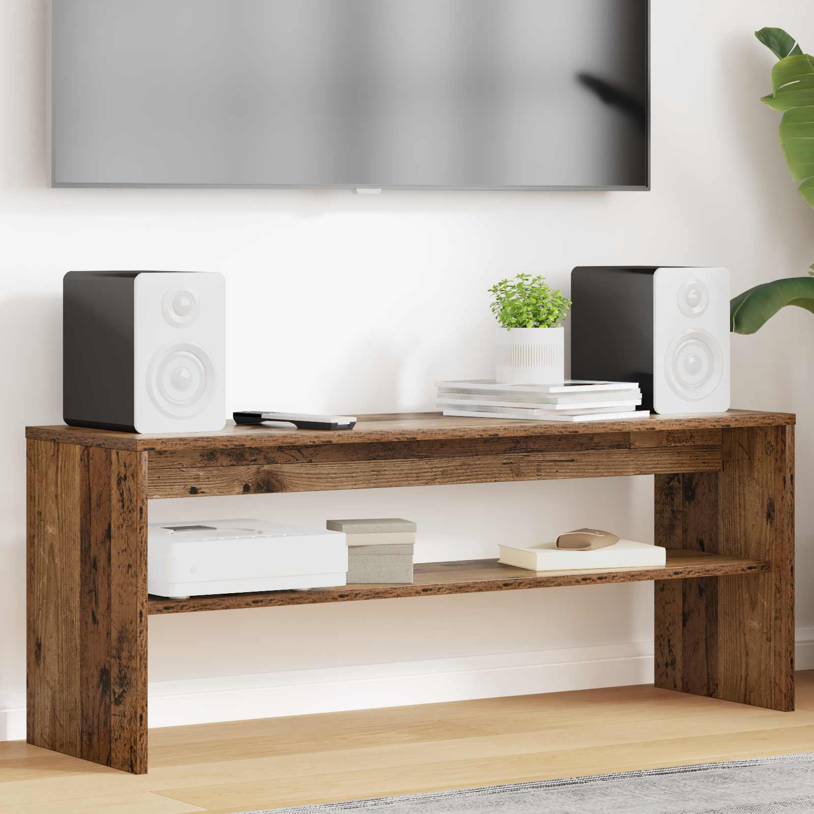 vidaXL Szafka pod telewizor Stare drewno 100 x 30 x 40 cm